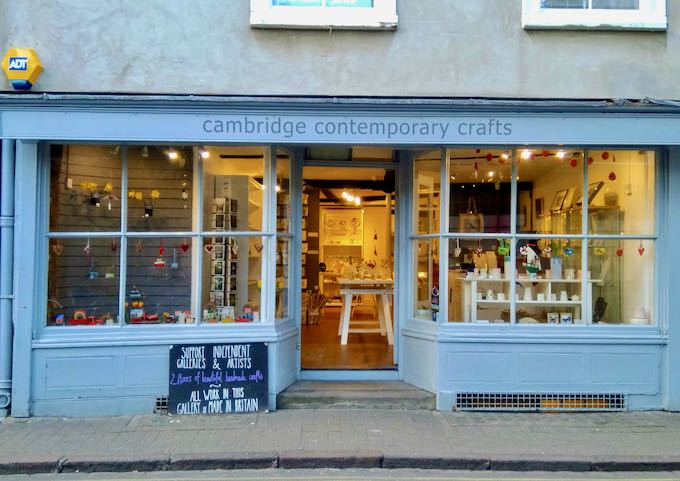 Cambridge Comtemporary Crafts sells cute, arty gifts.