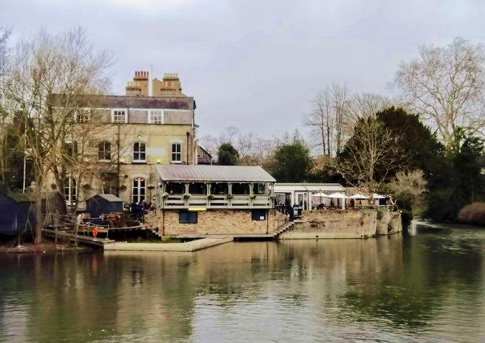 Granta is a picturesque riverside pub.