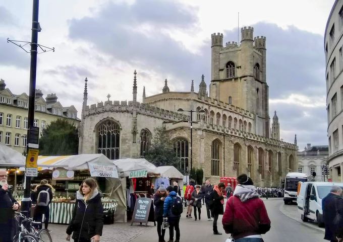 Cambridge Market is popular through the week.
