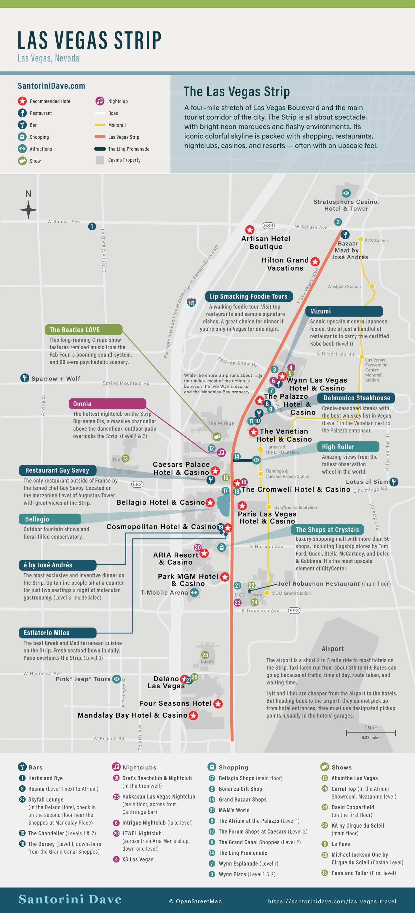 Map Of Vegas Strip 2020