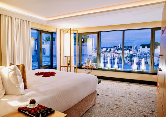 The top-floor Top of Five suite offers fantastic views.