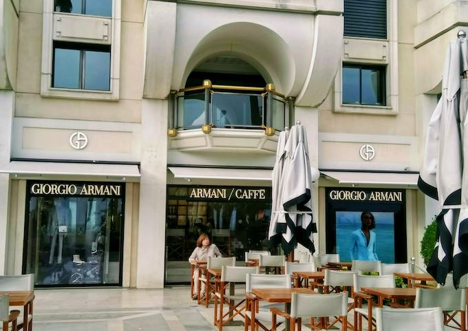 Armani Caffè is very stylish.
