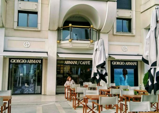 Armani Caffè is very stylish.