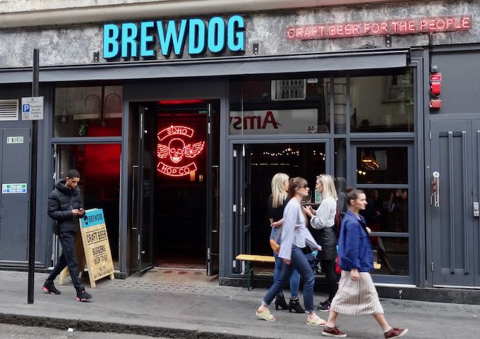 Brewdog is a Scottish craft beer outlet nearby.