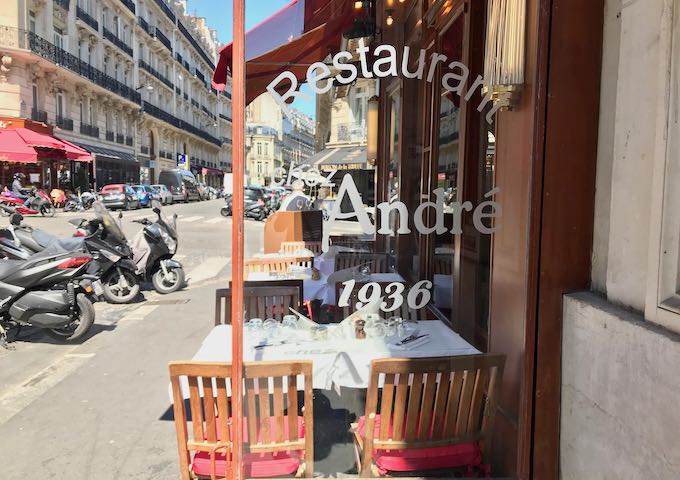 Chez André close by is a traditional French brasserie.