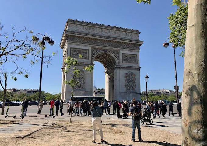 Arc de Triomphe is within walking distance of the hotel.