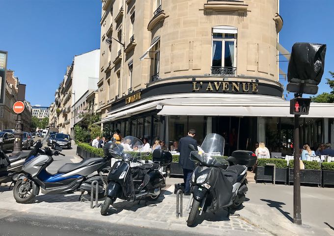 L'Avenue is great for drinks and meals.