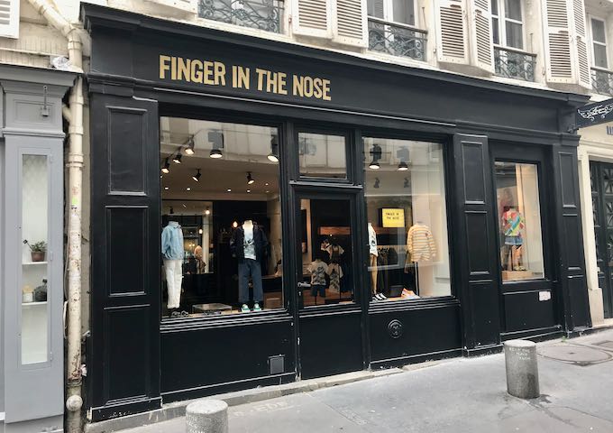 Finger in the Nose is a chic boutique for kids.