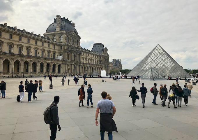 The Louvre is a short walk across the Seine.