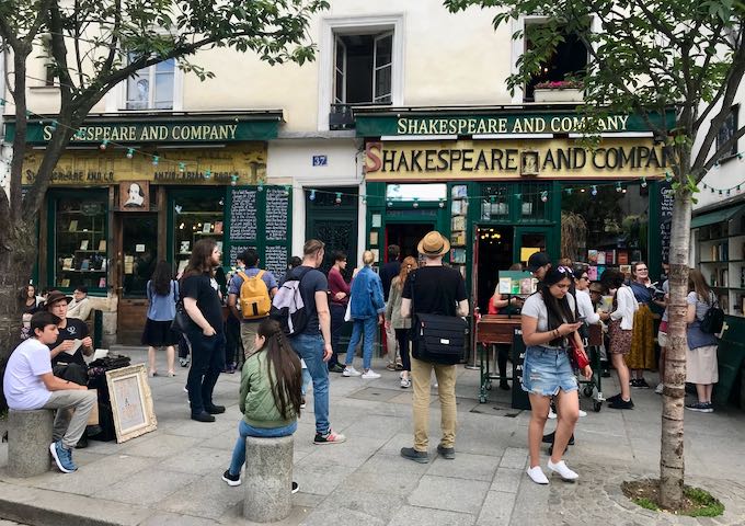 Shakespeare & Co is a historic bookstore.