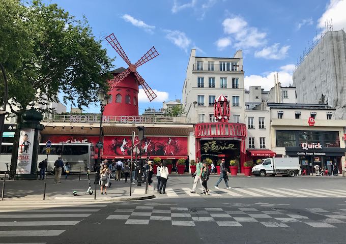 Moulin Rouge is very close by.