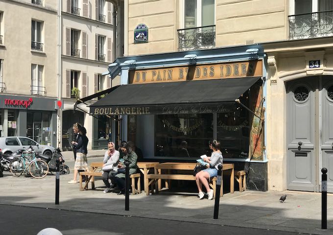 Du Pain et des Idées is a popular neighborhood bakery.