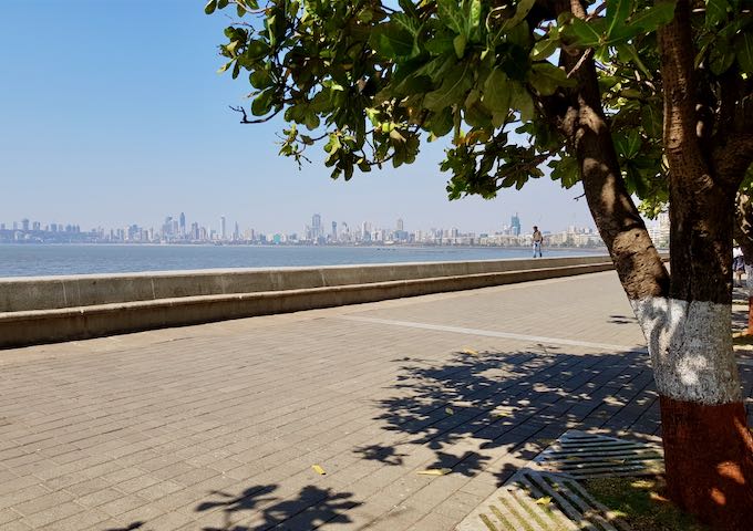 Marine Drive offers excellent sea and sunset views.