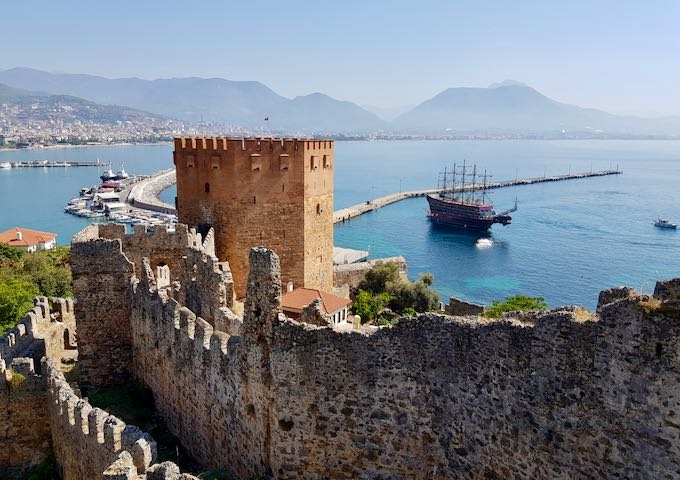 The port at Alanya, Turkey.