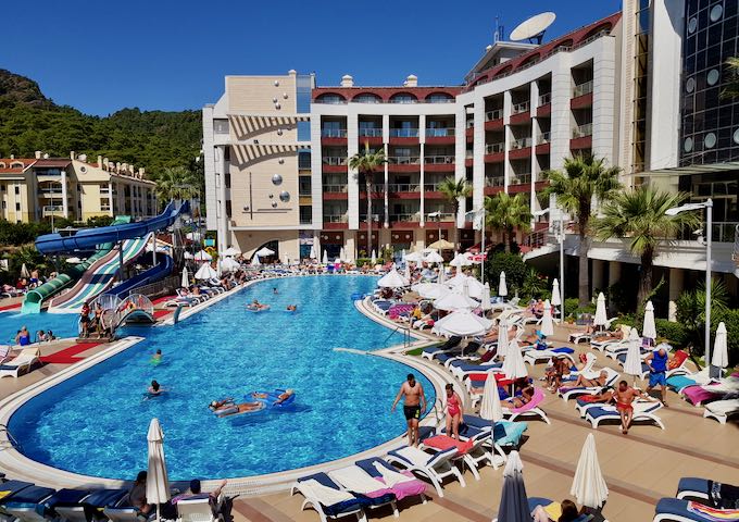 Grand Pasa Hotel in Marmaris, Turkey.