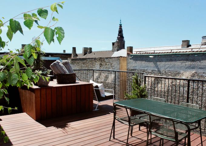 The Penthouse Suite comes with a private roof terrace.