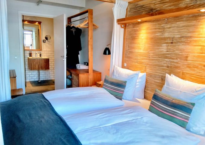 The bedroom has an ensuite bathroom.