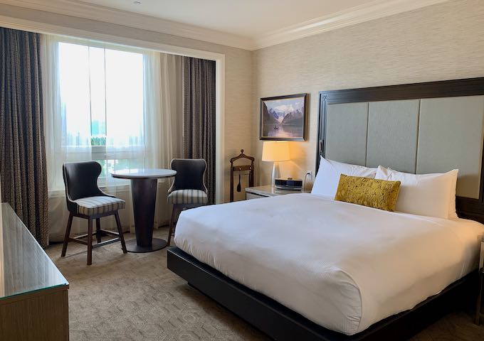 The Gold Mountainview rooms are modern and spacious.