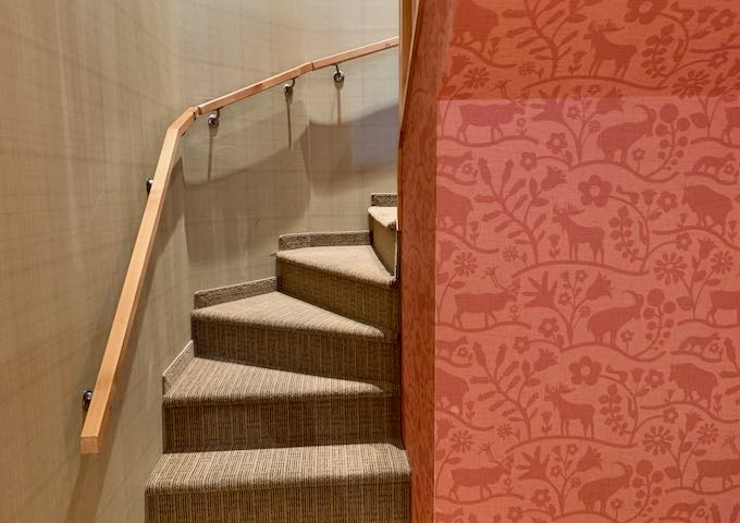 The suites have very narrow stairs.