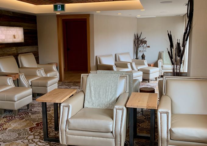 Spa guests can avail a special lounge area as well.