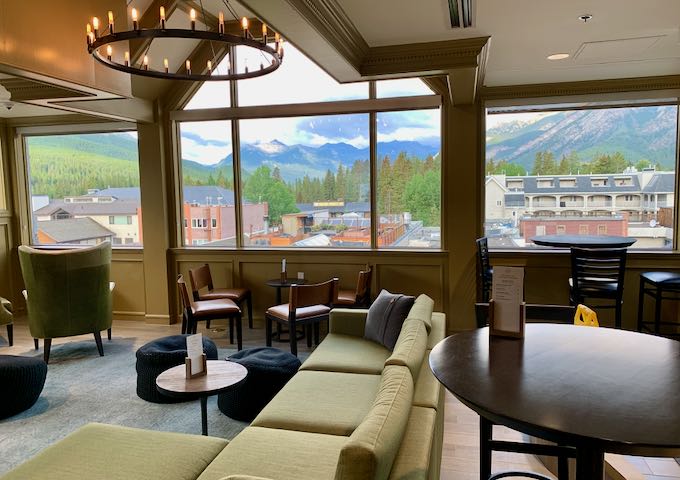 Cascade Lounge offers terrific views.