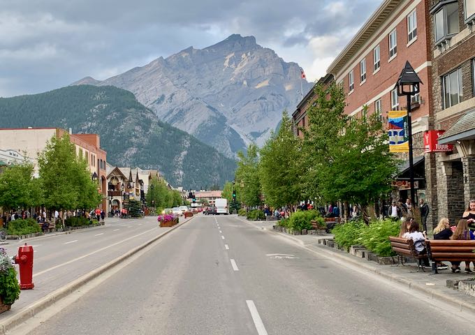 The hotel is located on Banff Avenue.