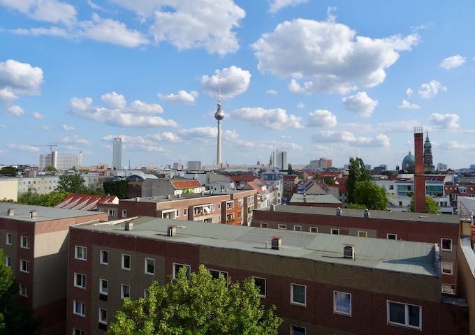 The back rooms offer great city views.