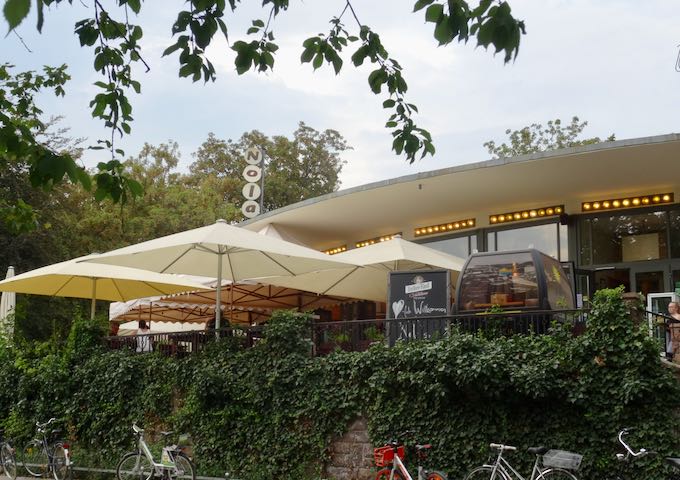 Nola's Swiss restaurant is in Volkspark am Weinberg.