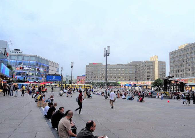 Alexanderplatz is a busy and popular spot.