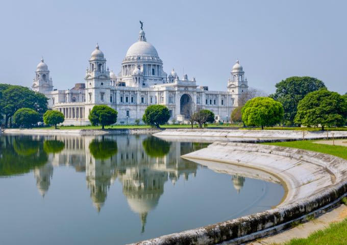 The Victoria Memorial in Kolkata on a sunny day