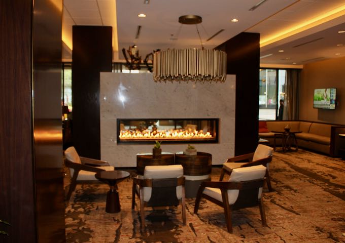 The lobby area is a great place to relax in.