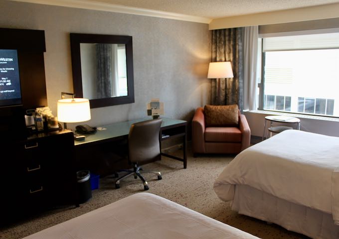 Business Tower rooms are better and offer complimentary breakfast for 1.