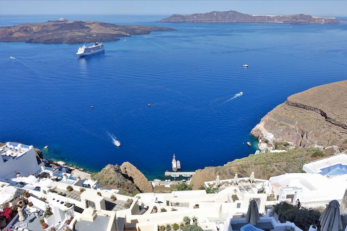 View from Panorama Boutique Hotel in Fira