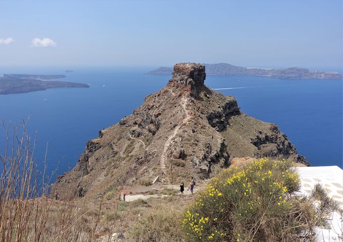 Skaros Rock in Santorini