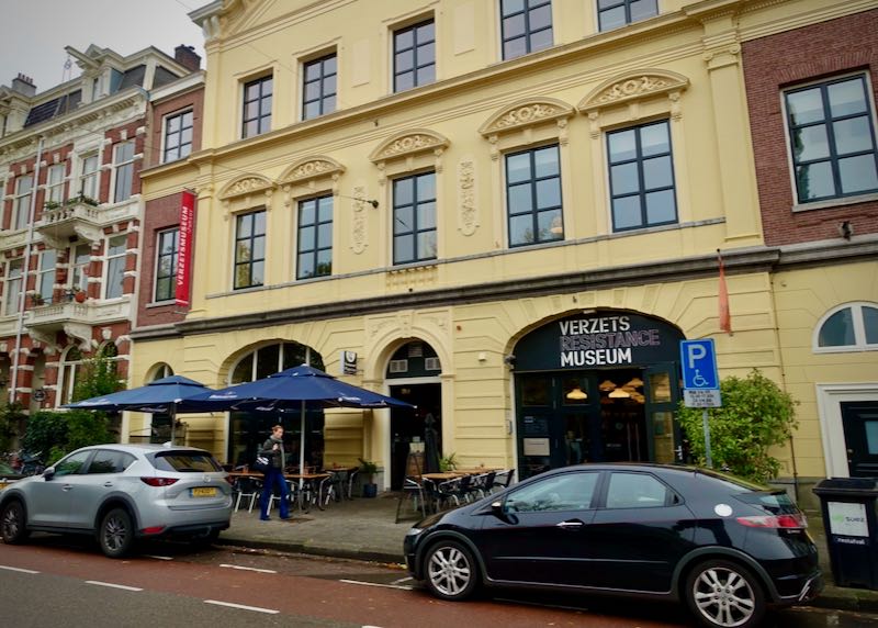 Exterior of the Dutch Resistance Museum in Amsterdam