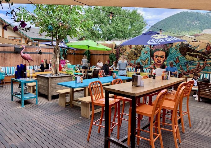 The rooftop patio is open in the summer.