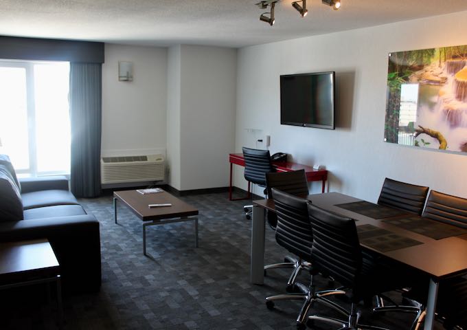 They have separate living rooms.