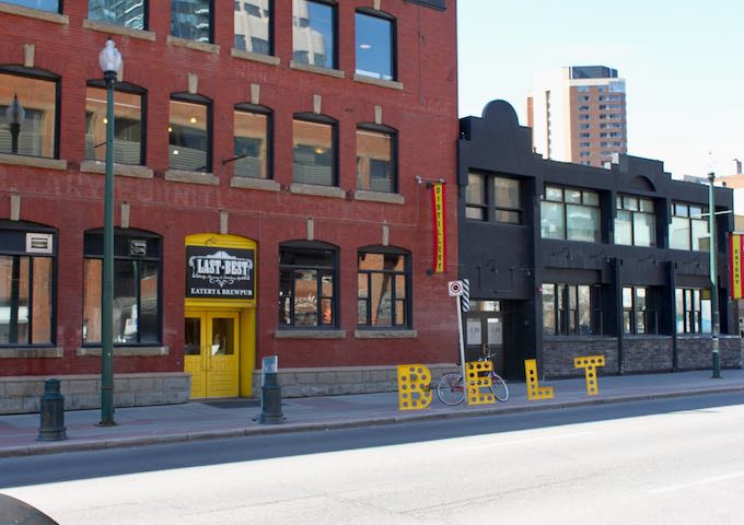 Last Best Brewing & Distilling serves its own craft beer.