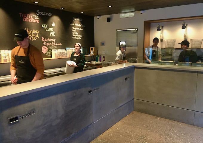 Village Ice Cream is famous for its homemade ice cream.
