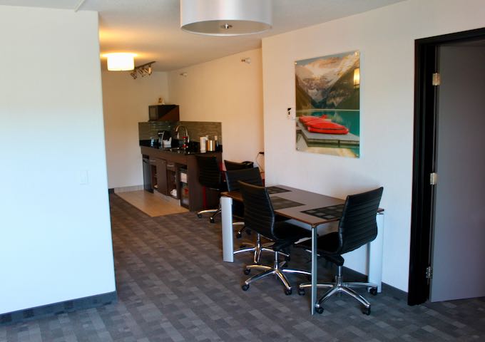 The Vista Suite has a well-equipped kitchenette.