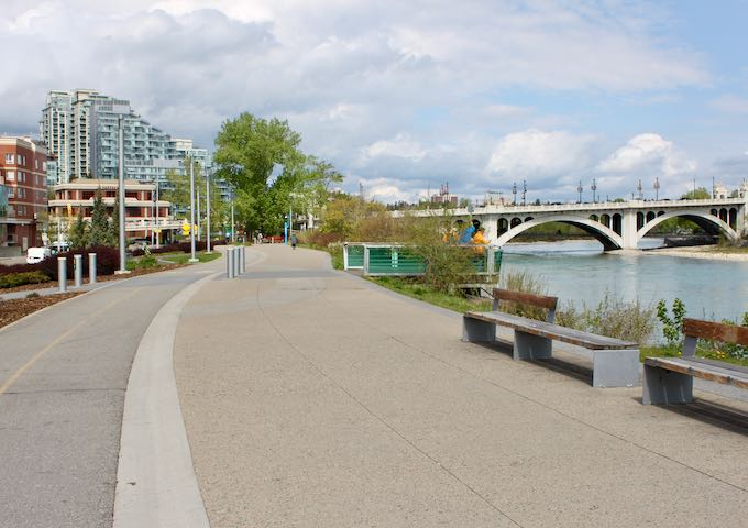 RiverWalk is a picturesque place to walk to ride a bike.
