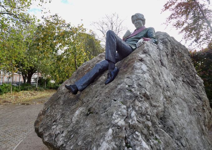 Merrion Square has an interesting Oscar Wilde statue.