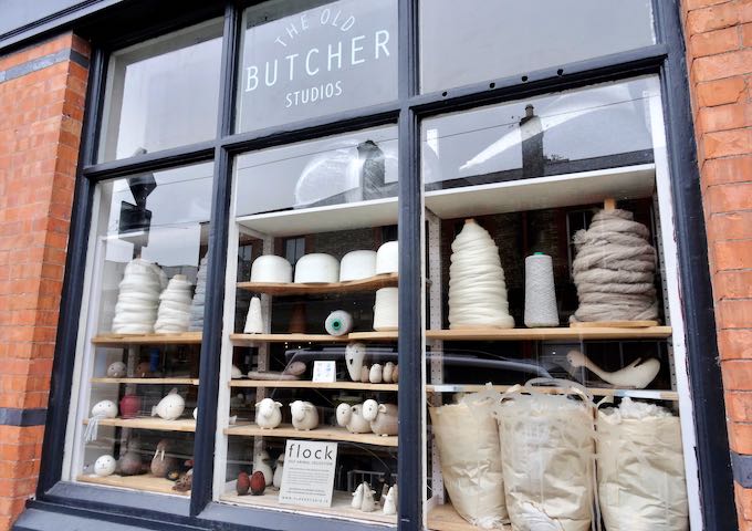 The Old Butcher Studios sells handmade arts and crafts.