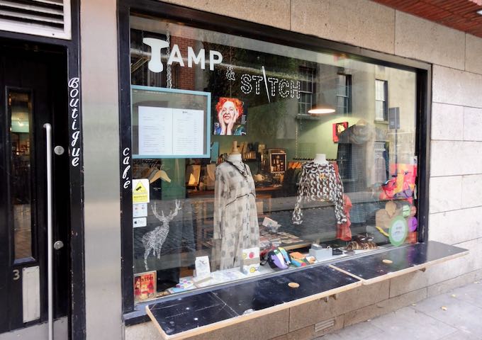 Tamp & Stitch sells eccentric clothes and gifts.