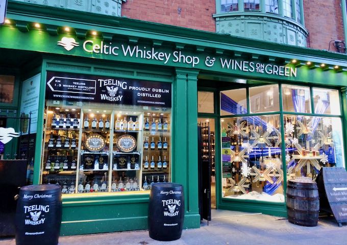 Celtic Whiskey Shop has a nice wine selection, too.