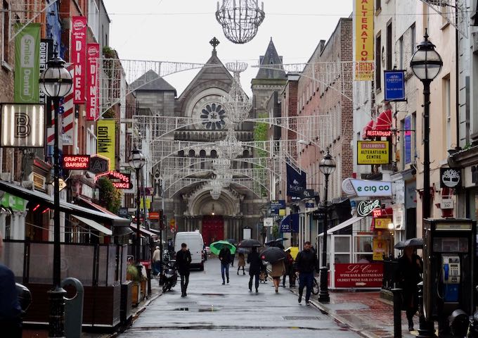 Grafton Street is a shoppers' paradise.