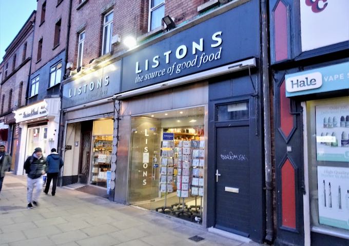 Listons is located on Camden Street Lower.