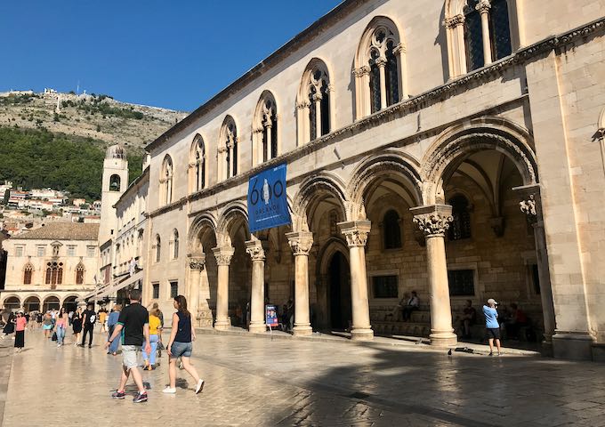 Rector's Palace is across the hotel.
