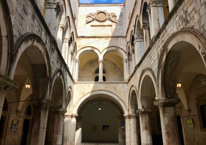 The 16th-century Sponza Palace is very beautiful.