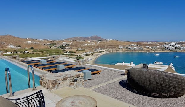 Pool and view at Mykonos Bliss